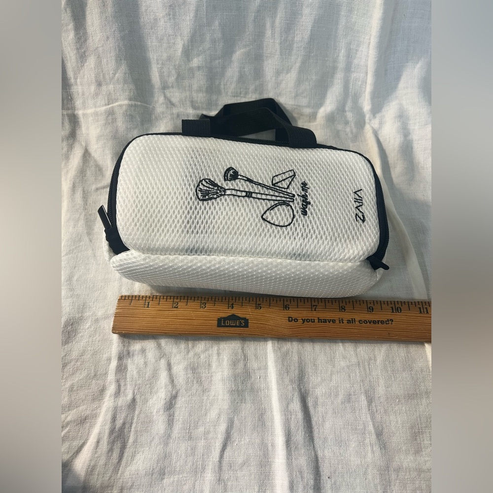 White and Black Travel Bag with Accessories - Picture 16 of 16